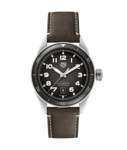 TAG Heuer Autavia Calibre 5 Stainless Steel / Black / Leather